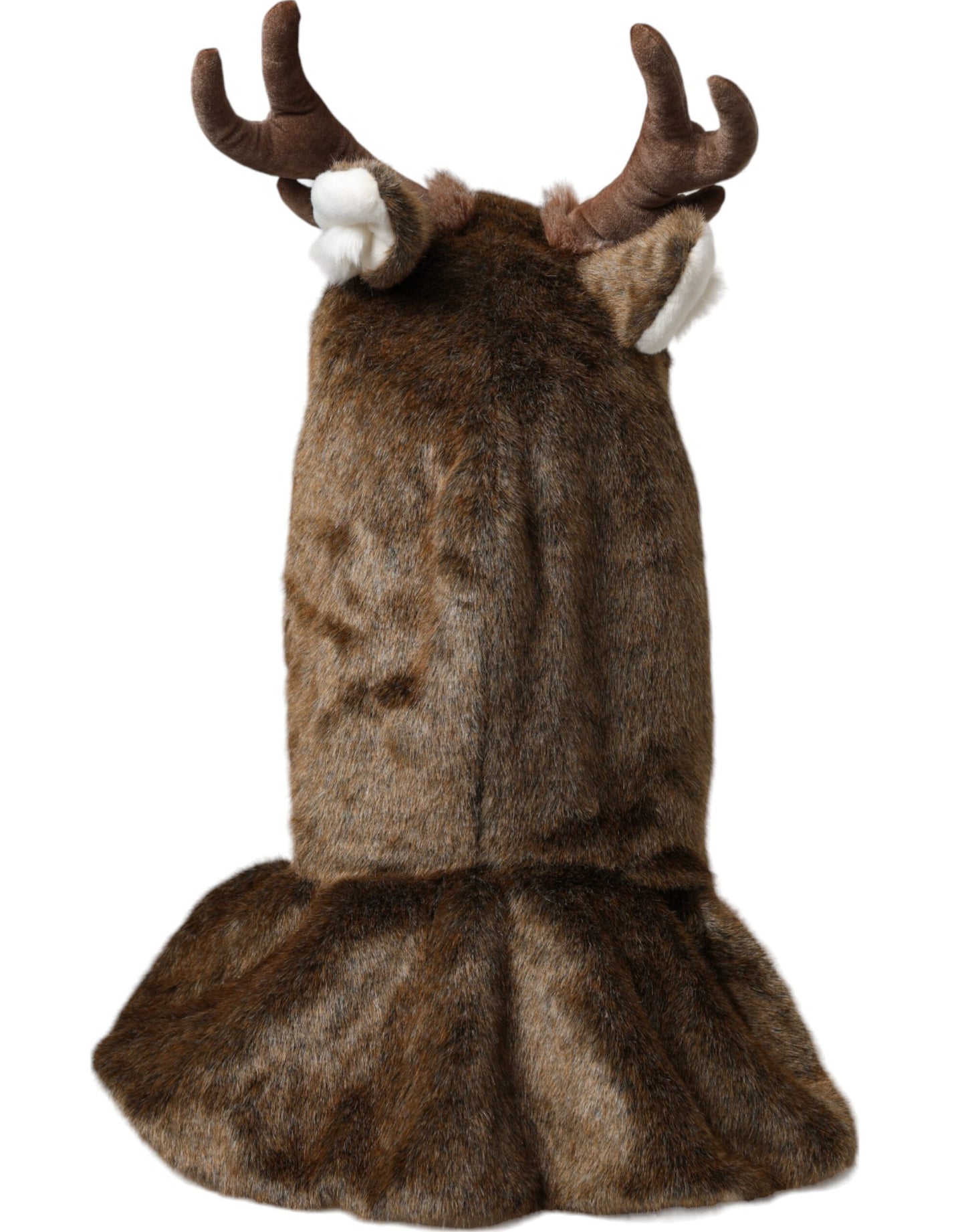 Dolce &amp; Gabbana Ruskea Deer Faux Fur Full Head Hat