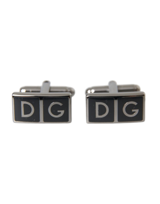 Dolce &amp; Gabbana hopeoidut metallimessinki DG Logo Pin kalvosinnapit