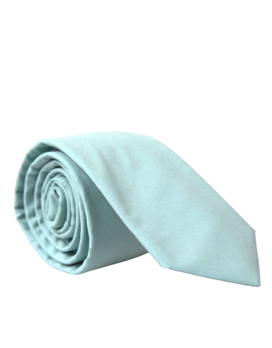 Dolce &amp; Gabbana Mint Green Adjustable Cotton Tie Men