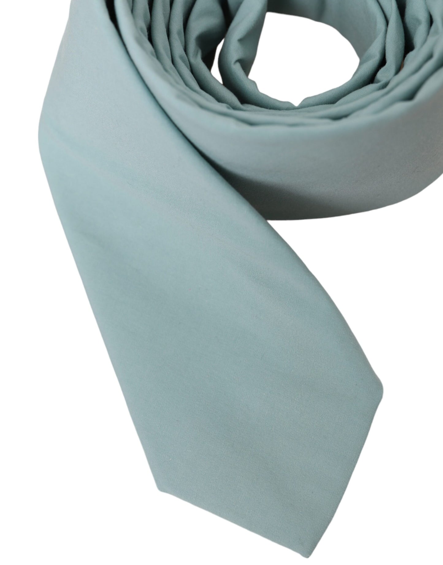 Dolce &amp; Gabbana Mint Green Adjustable Cotton Tie Men