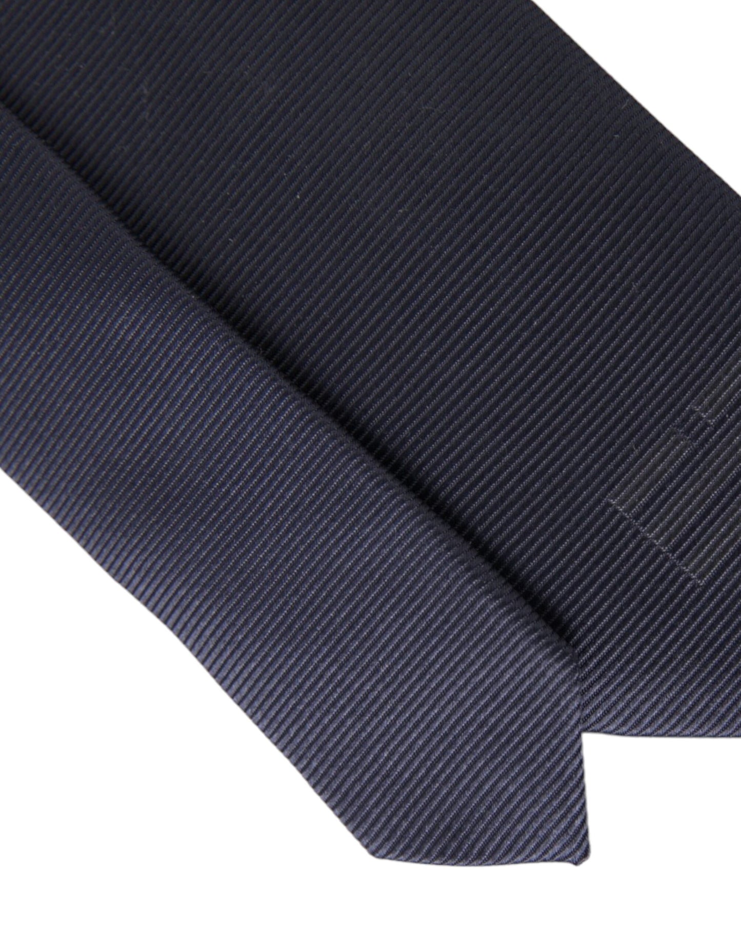 Dolce &amp; Gabbana Blue Solid Silk Tie, Adjustable, Men