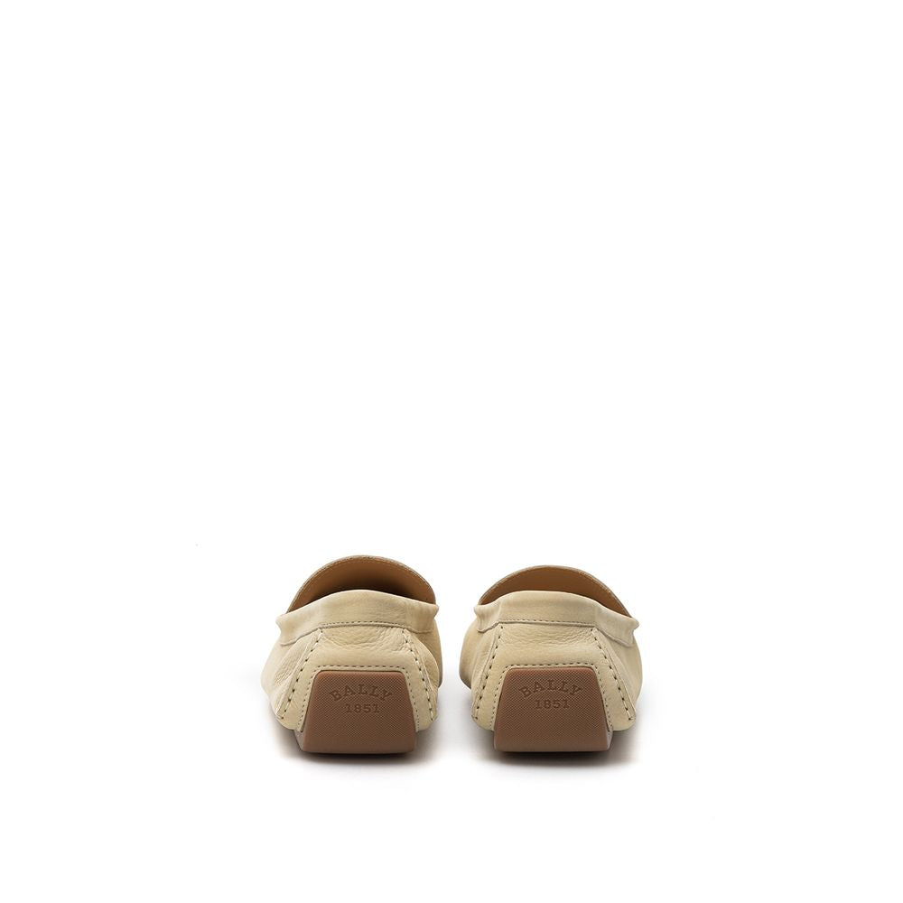 Bally Beige Leder-Slipper