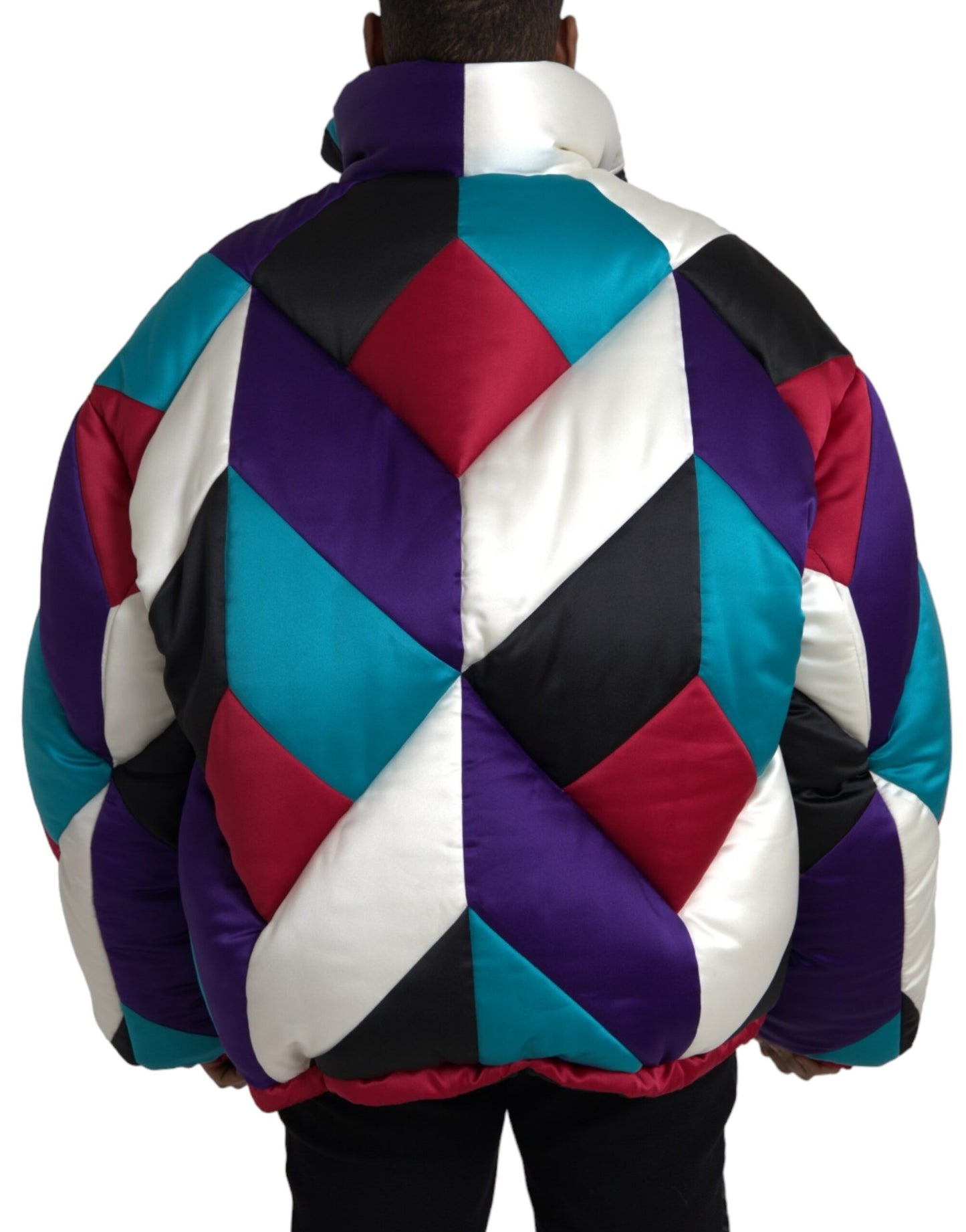 Dolce &amp; Gabbana Multicolor Logo Windbreaker Pillow Jacket