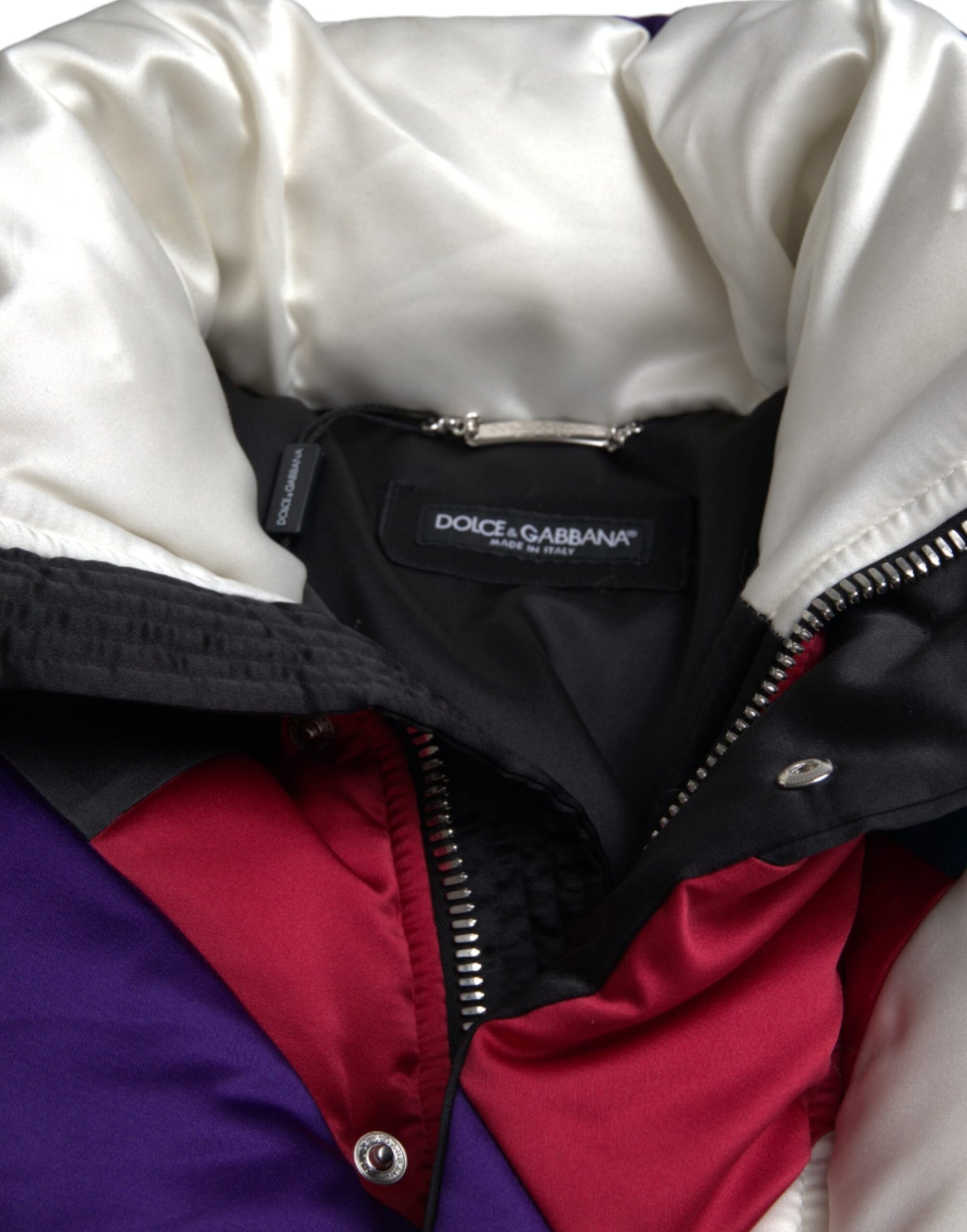 Dolce &amp; Gabbana Multicolor Logo Windbreaker Pillow Jacket