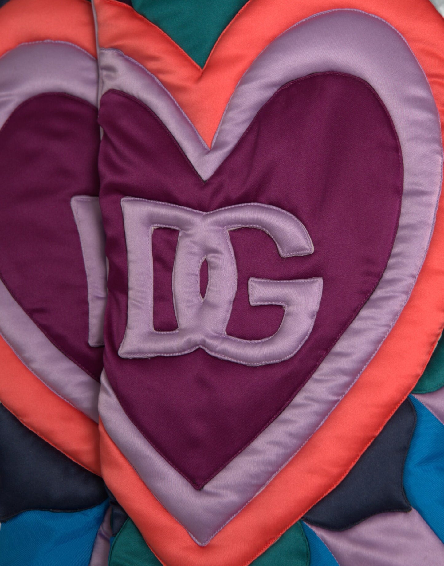 Dolce &amp; Gabbana Multicolor Heart Logo Hoodie