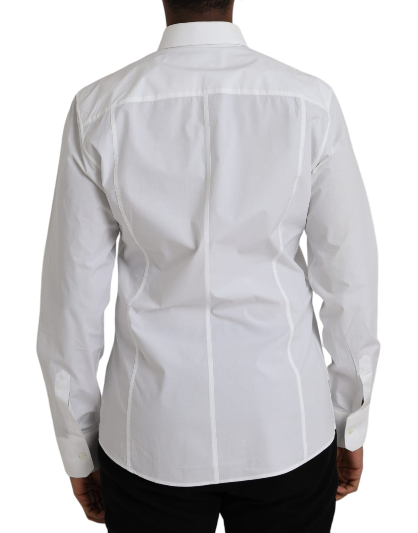 Dolce &amp; Gabbana White Cotton Formal Shirt SICILIA