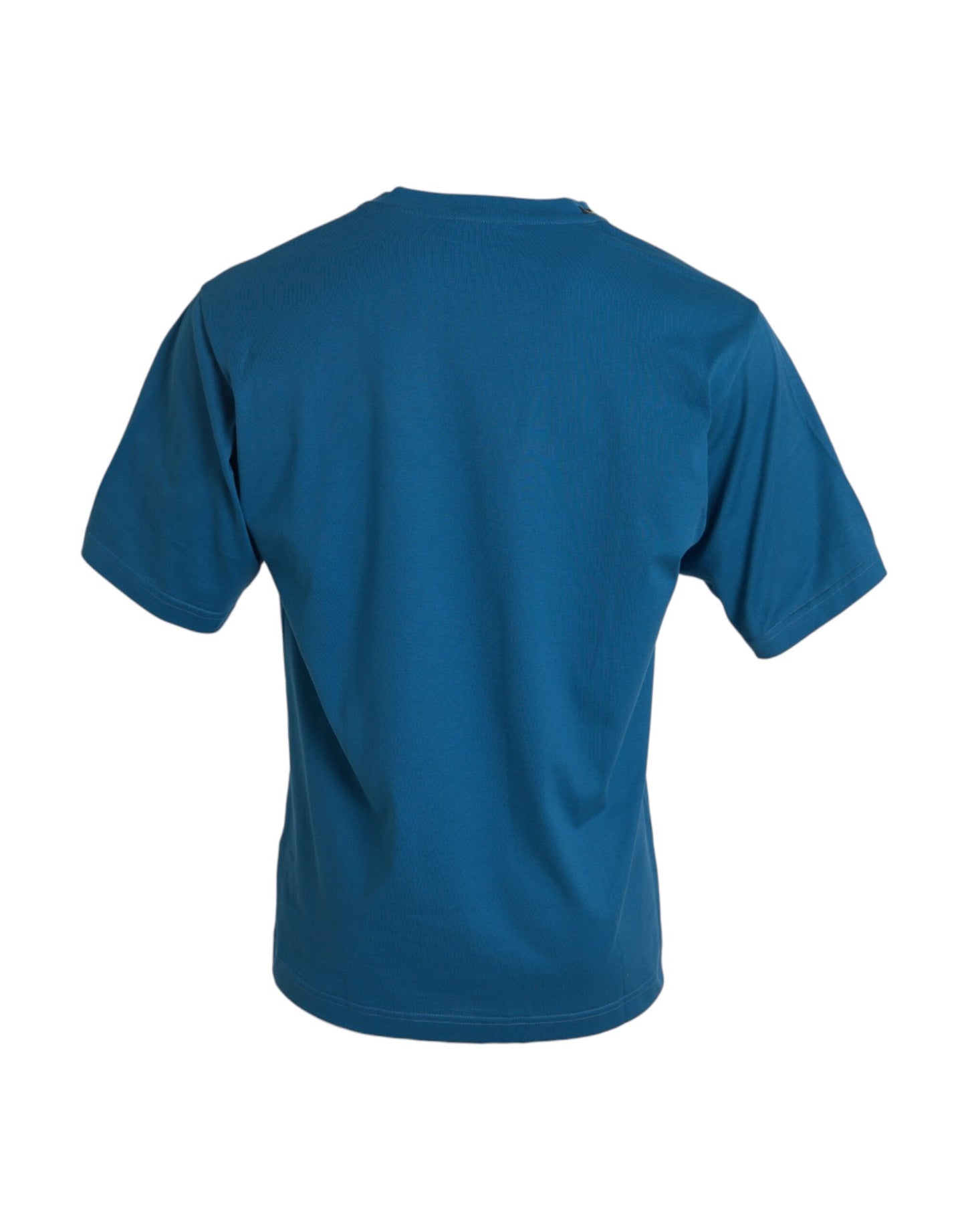 Dolce &amp; Gabbana Blue Logo Crew Neck Short Sleeve T-Shirt