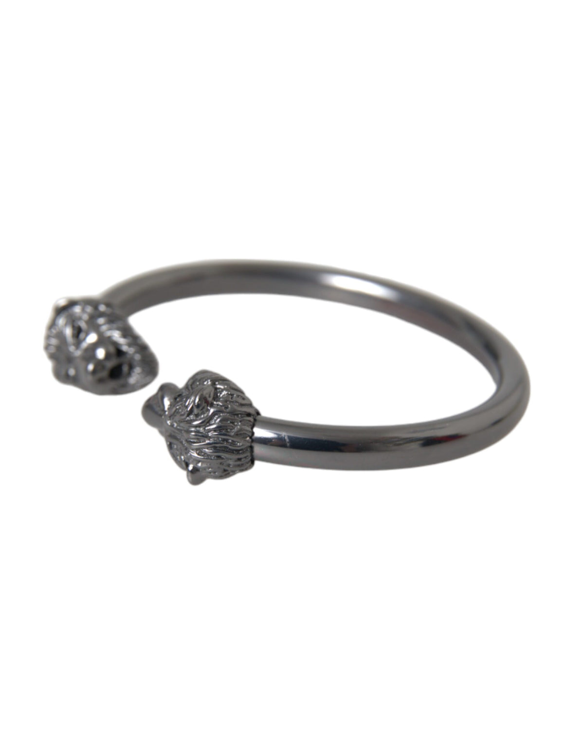 Nialaya Black Rhodium Lion Bangle Women