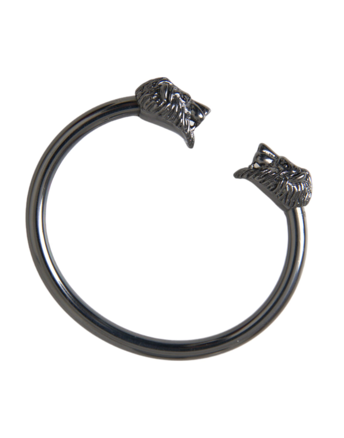 Nialaya Black Rhodium Lion Bangle Women