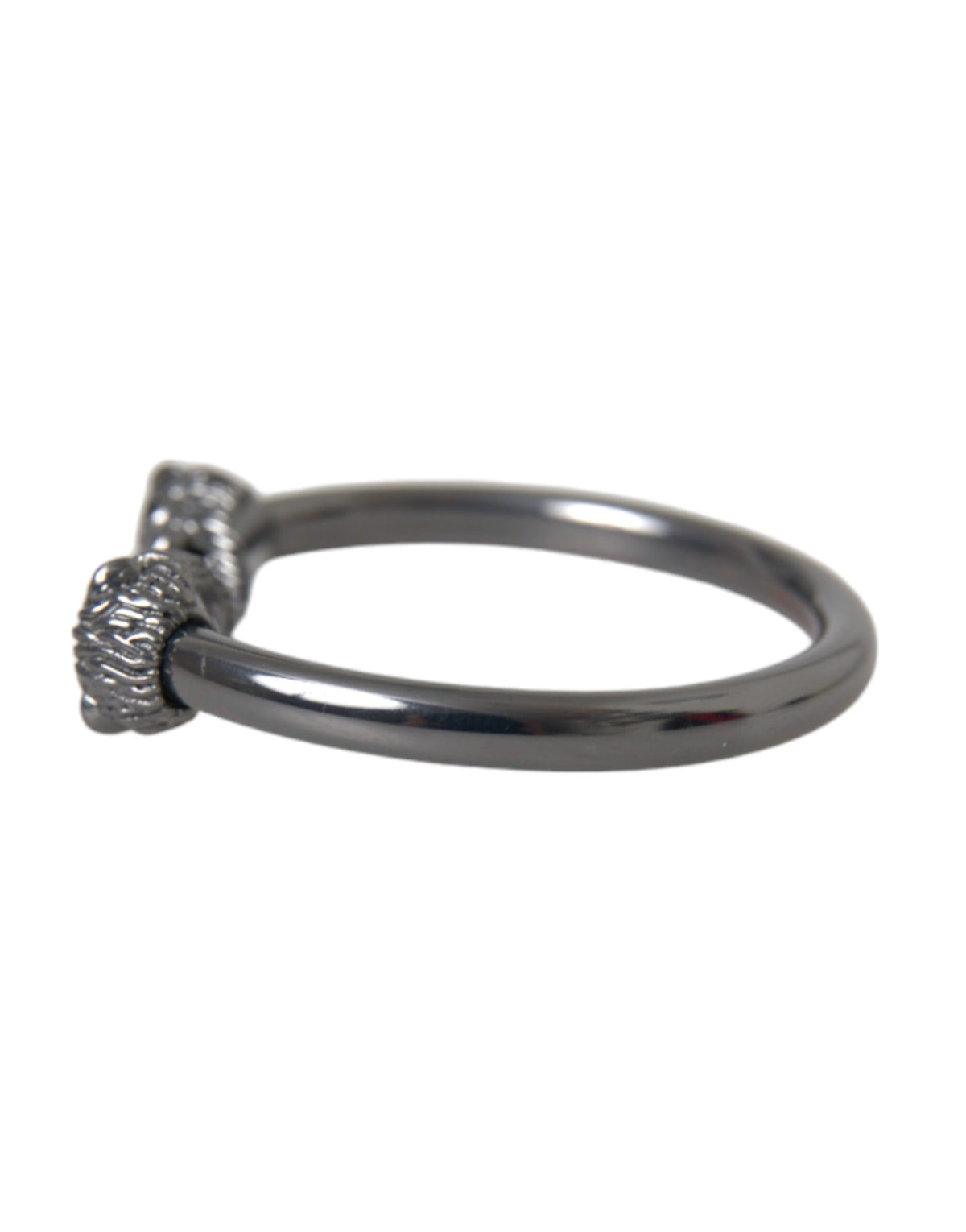 Nialaya Black Rhodium Lion Bangle Women