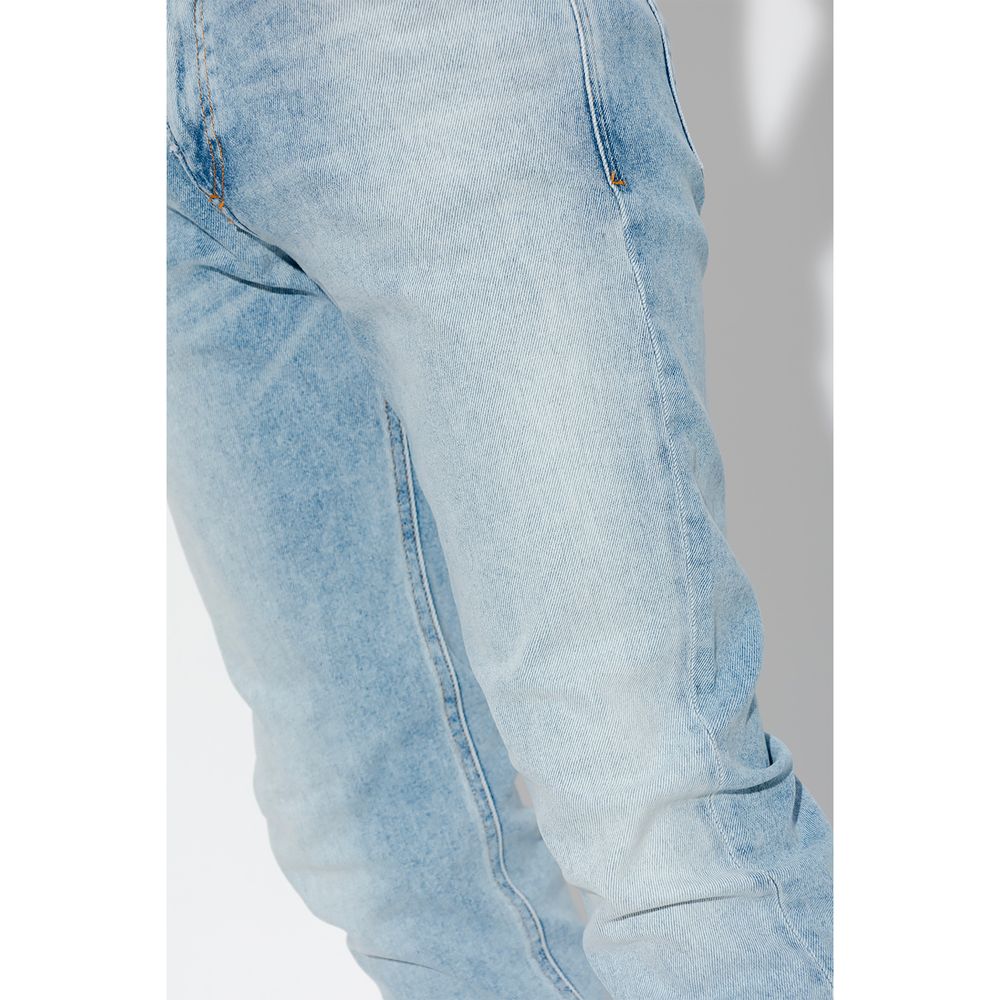 Diesel Light Blue Cotton Jeans &amp; Pants