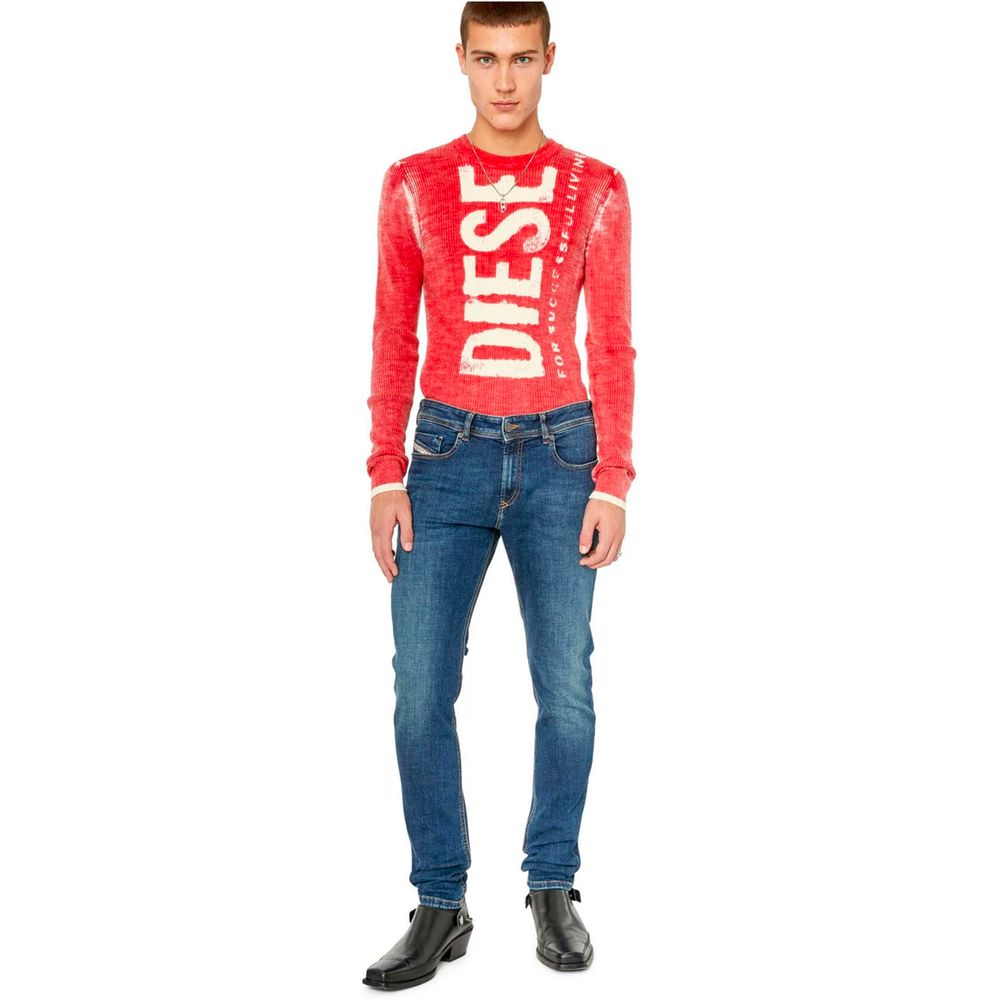 Diesel Blue Cotton Jeans &amp; Pants