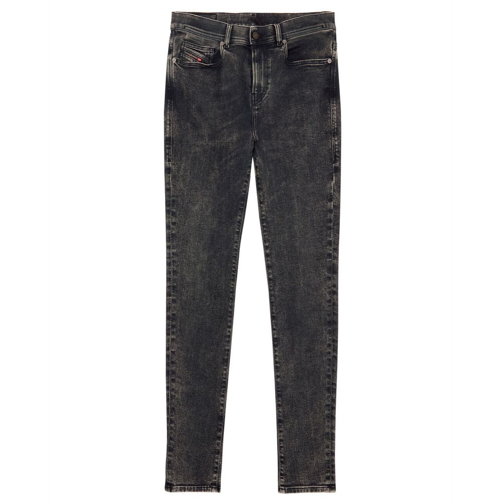 Diesel Black Cotton Jeans &amp; Pants