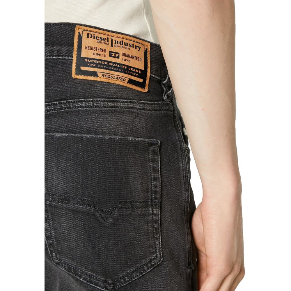 Diesel Black Cotton Jeans &amp; Pants