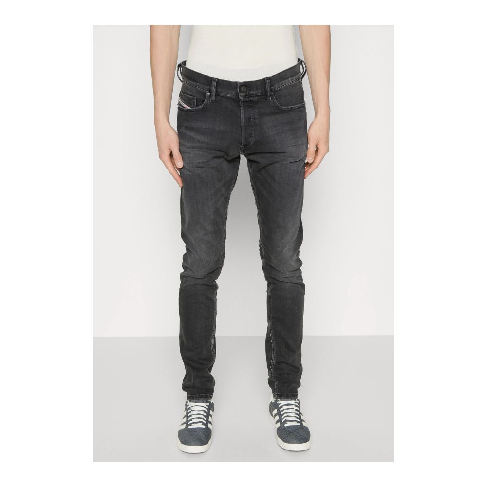 Diesel Black Cotton Jeans &amp; Pants