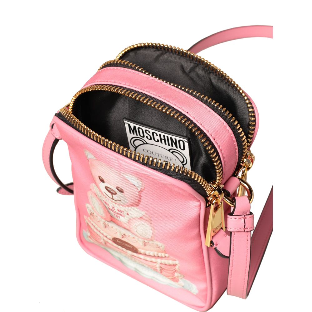 Moschino Couture Rosa Nylon Frauen Crossbody Tasche