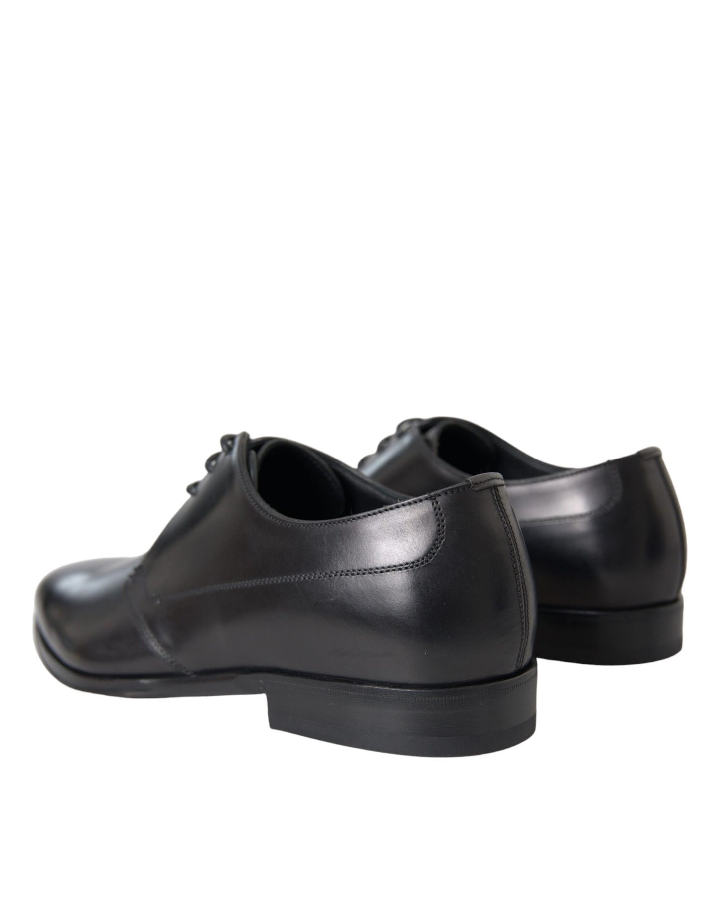 Dolce & Gabbana Schwarz Leder Derby Formal Kleid Männer Schuhe