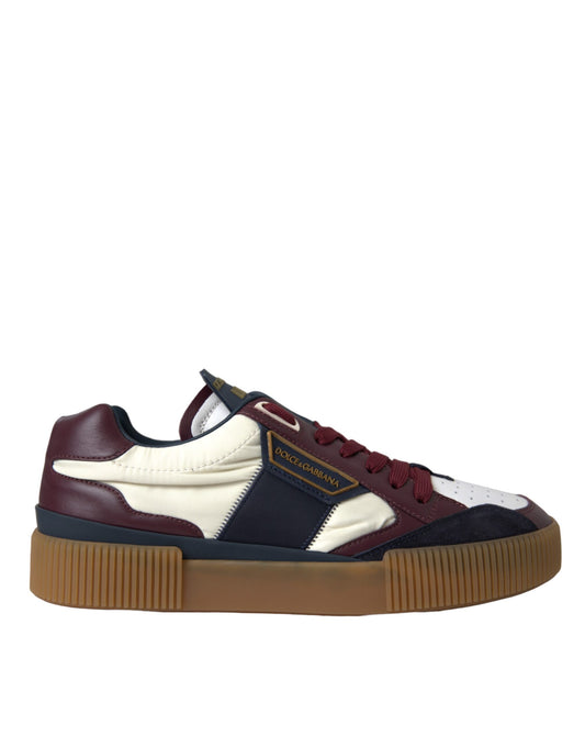 Dolce &amp; Gabbana Multicolor Miami Leather Low Top Sneakers Shoes