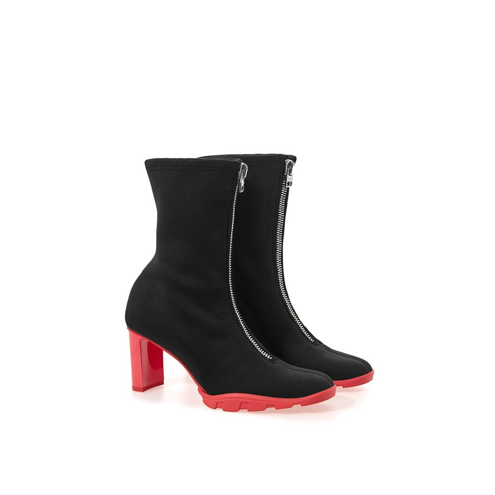 Alexander McQueen Black Neoprene Boots