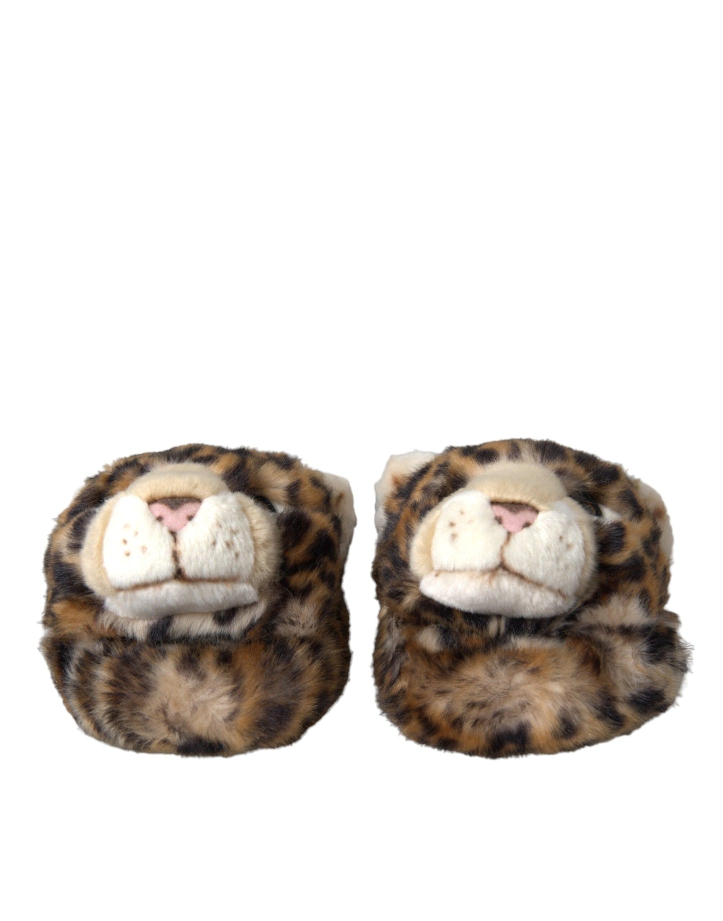 Dolce &amp; Gabbana Brown Tiger Slippers Flat Sandals -kengät