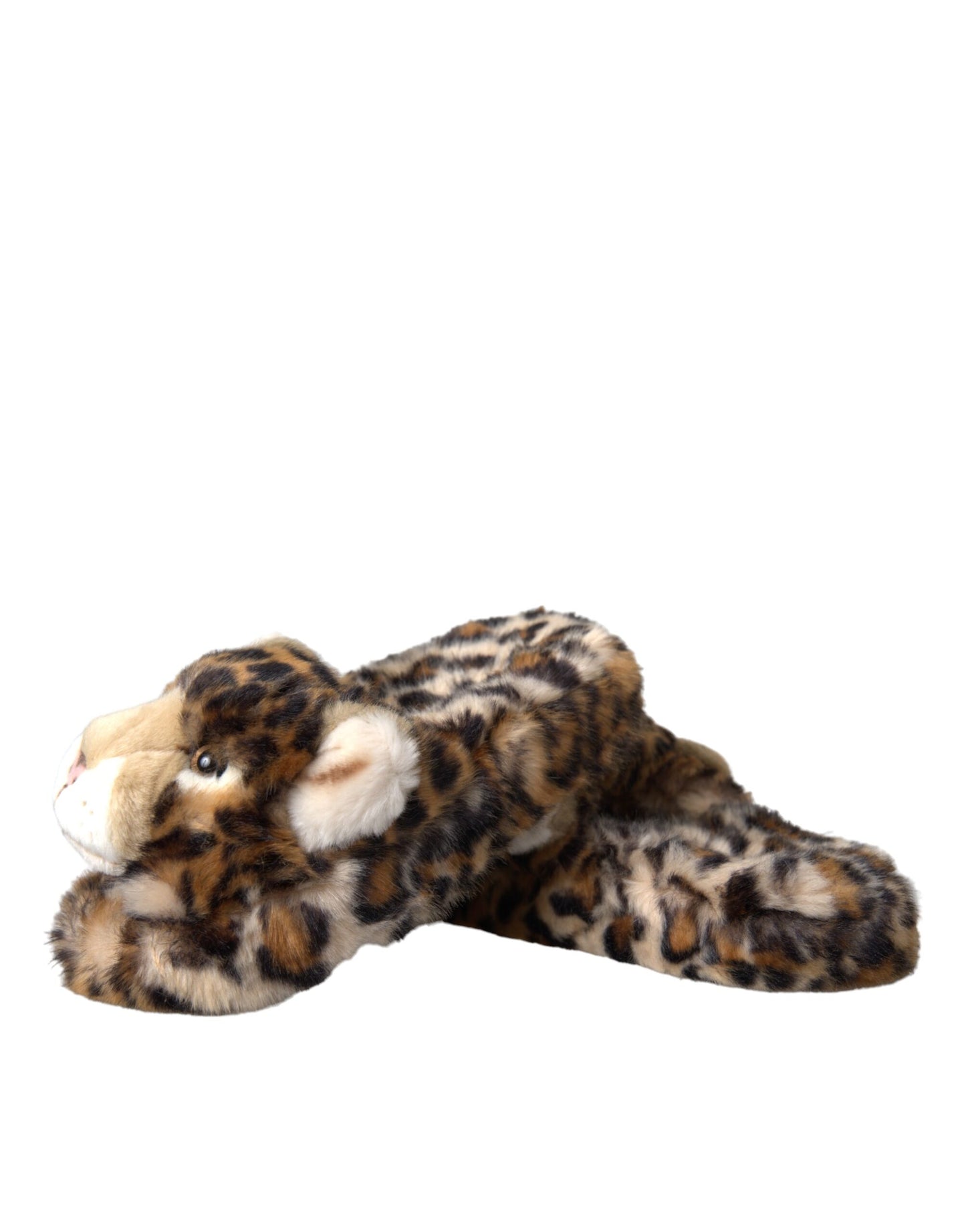 Dolce &amp; Gabbana Brown Tiger Slippers Flat Sandals -kengät