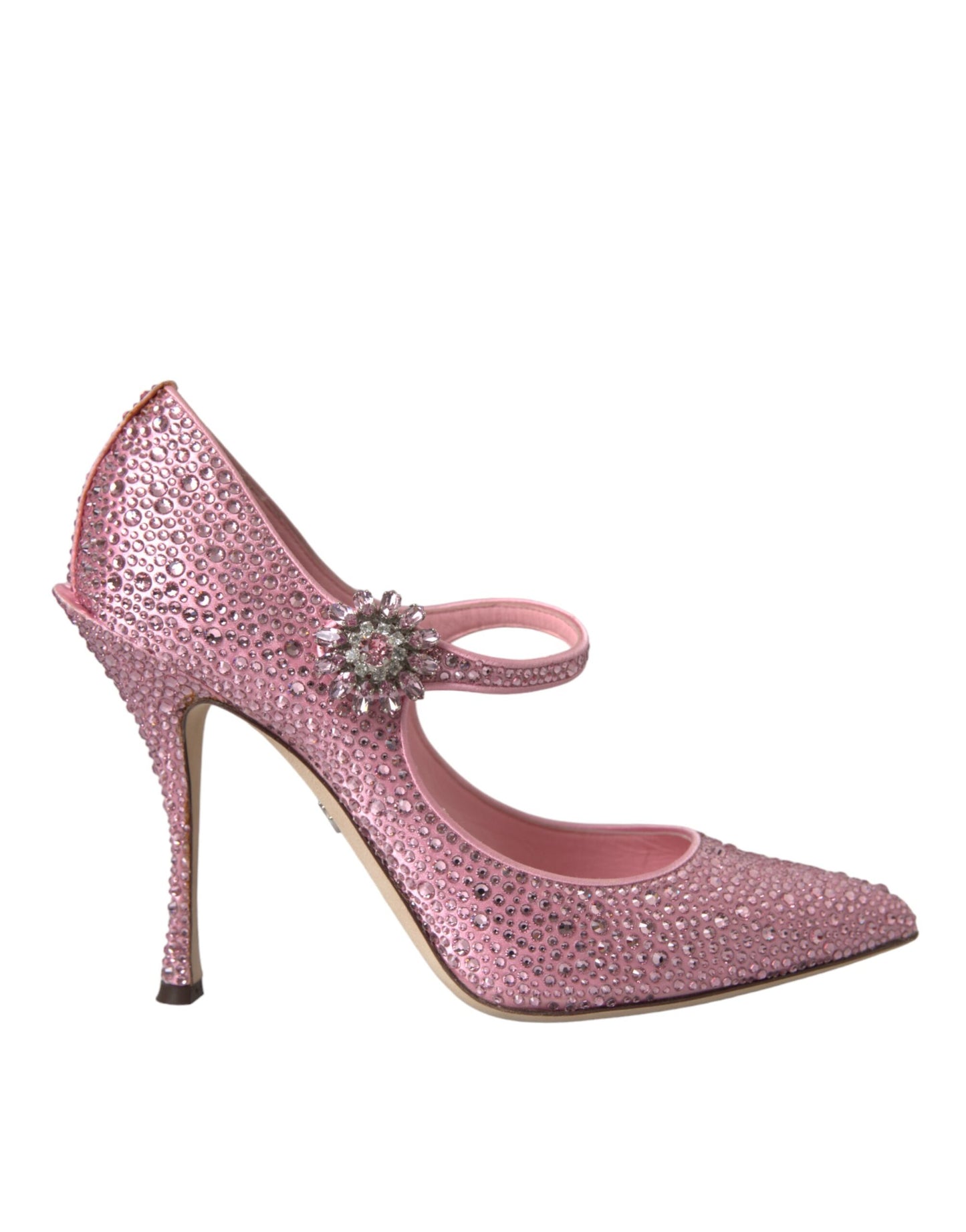 Dolce &amp; Gabbana Pink Rhinestone Crystal Heels Pumps -kengät