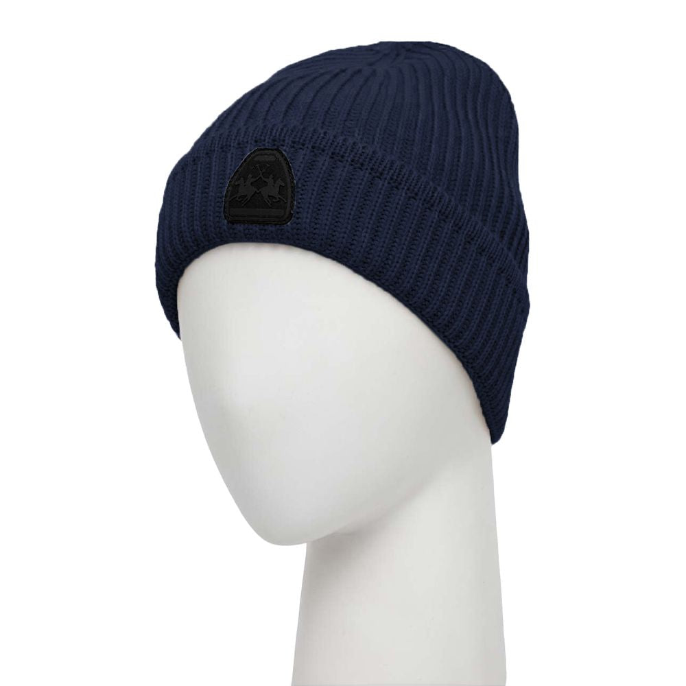 La Martina Blau Acryl Männer Beanie