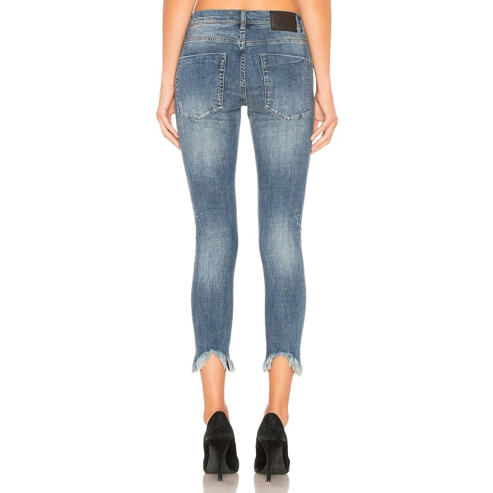 One Teaspoon Blue Cotton Jeans &amp; Trousers