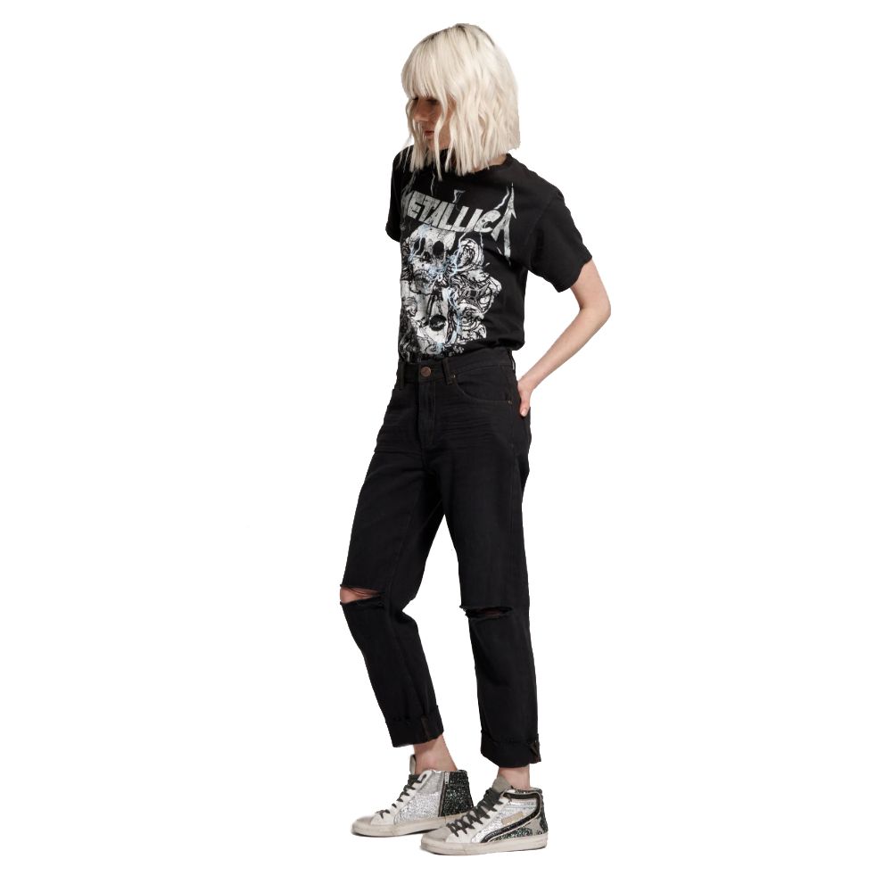 One Teaspoon Black Cotton Jeans &amp; Trousers