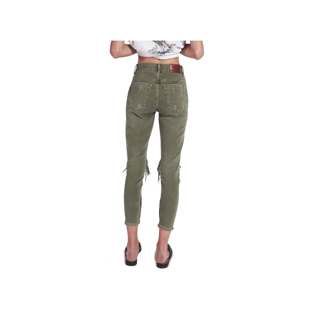 One Teaspoon Grüne Baumwolljeans & Hose