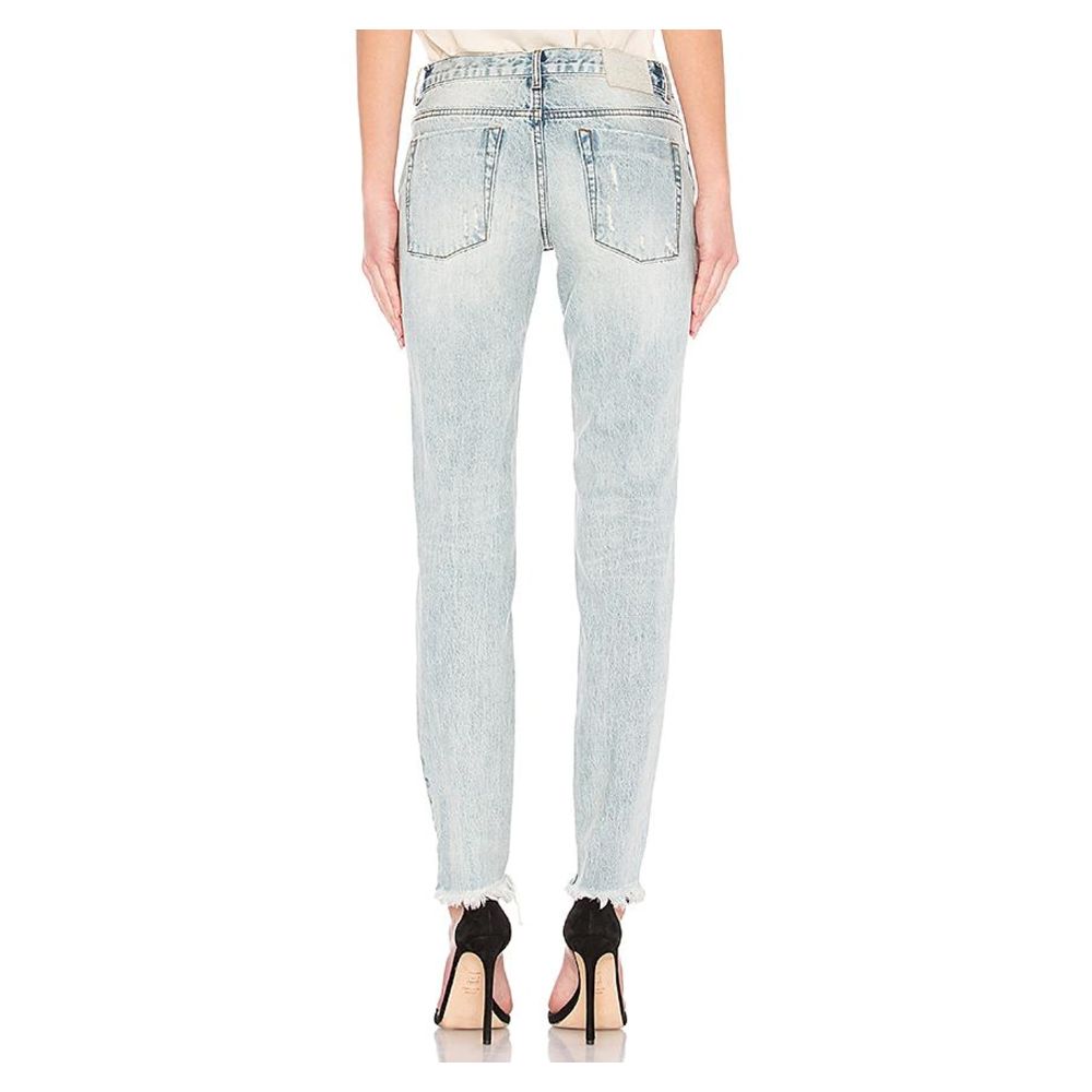 One Teaspoon Light Blue Cotton Women's Jeans