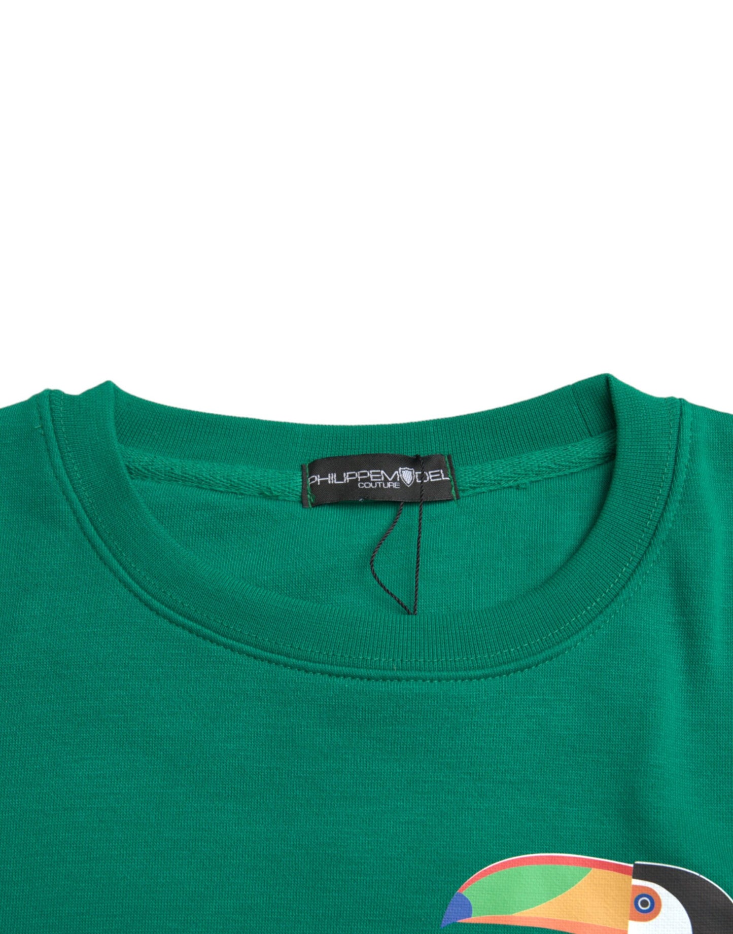 Philippe Model Green Cotton Logo pitkähihainen villapaita