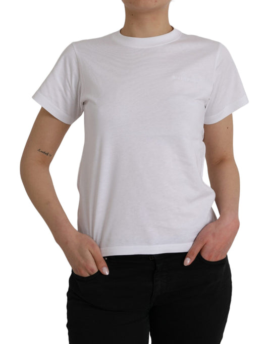 Balenciaga White cotton crew neck short sleeve t-shirt