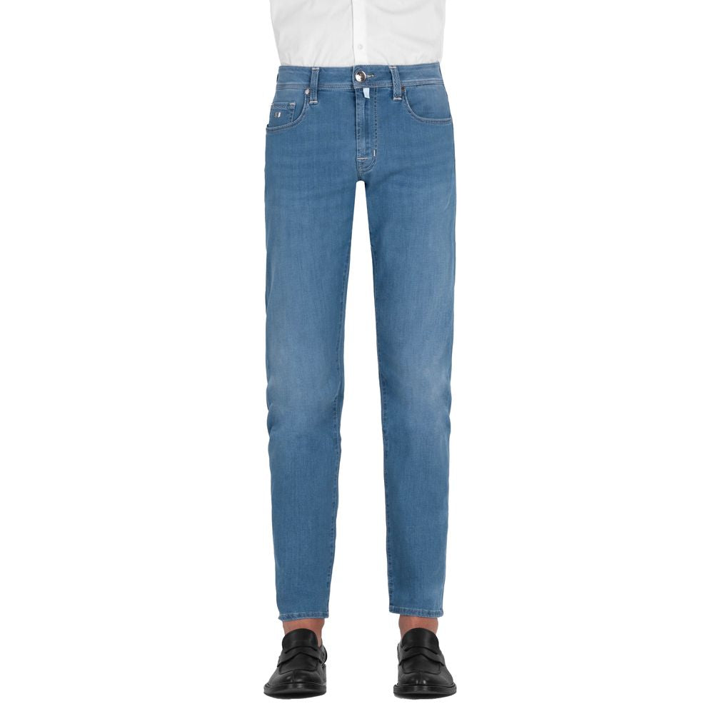 Tramarossa Light Blue Cotton Jeans &amp; Trousers