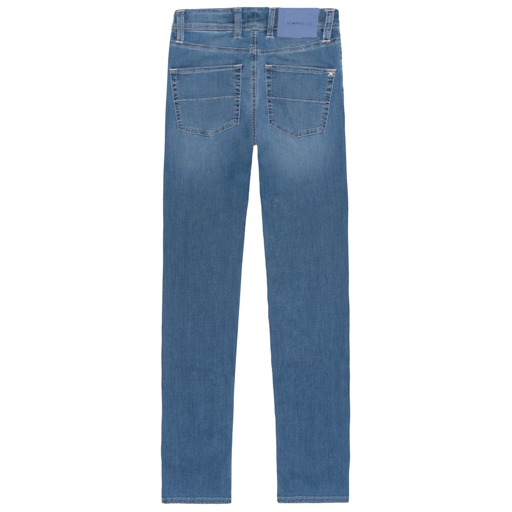 Tramarossa Light Blue Cotton Jeans &amp; Trousers