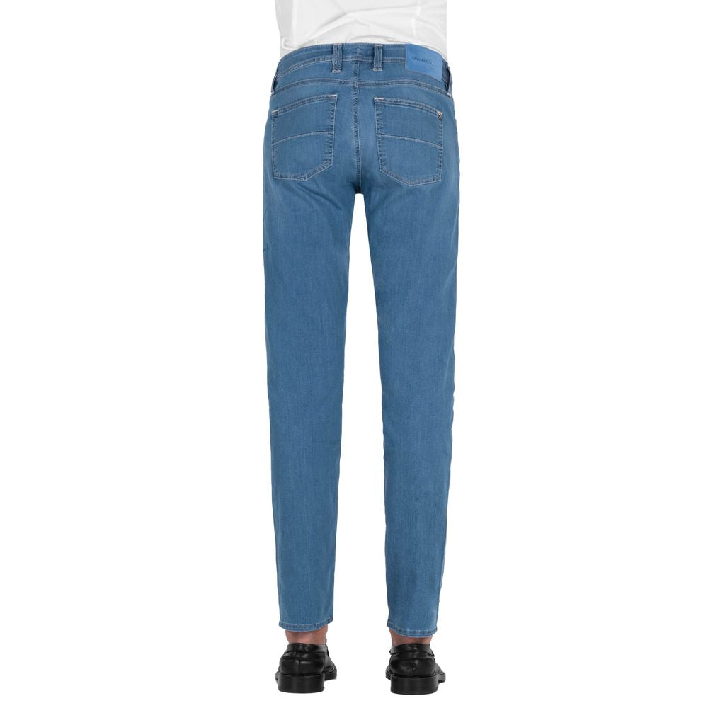 Tramarossa Light Blue Cotton Jeans &amp; Trousers