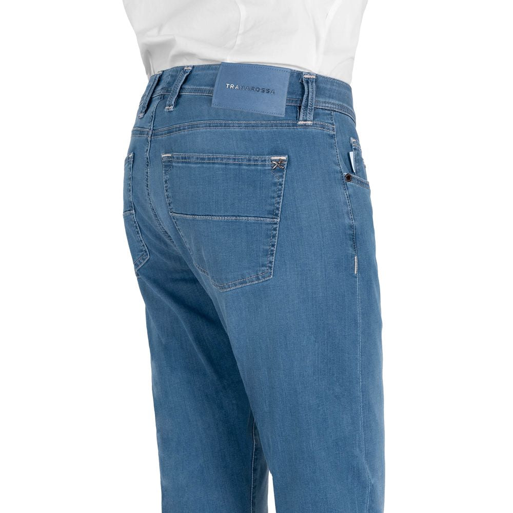 Tramarossa Light Blue Cotton Jeans &amp; Trousers