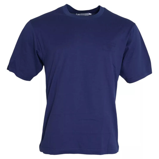 Dolce &amp; Gabbana Royal Blue Short Sleeve Crew Neck T-Shirt