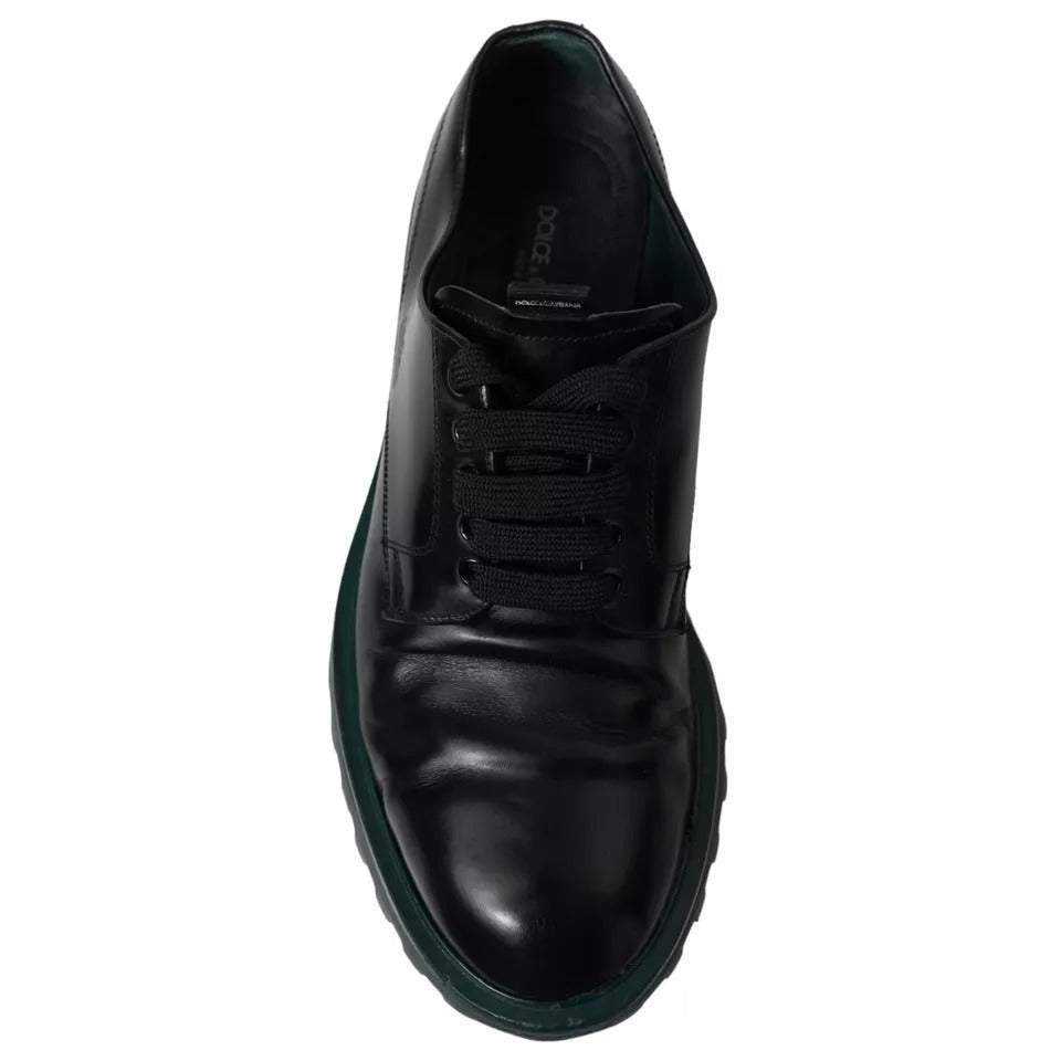 Dolce & Gabbana Schwarze Leder Derby-Schuhe für formelle Anlässe