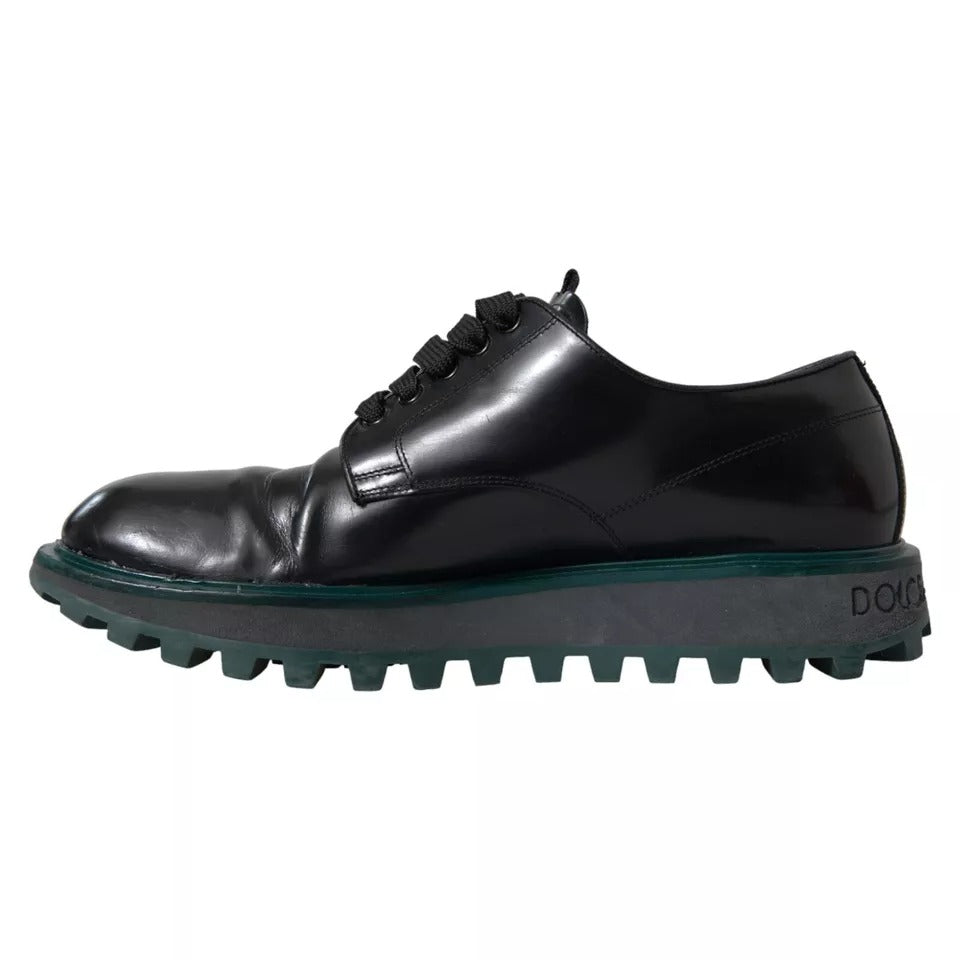 Dolce & Gabbana Schwarze Leder Derby-Schuhe für formelle Anlässe