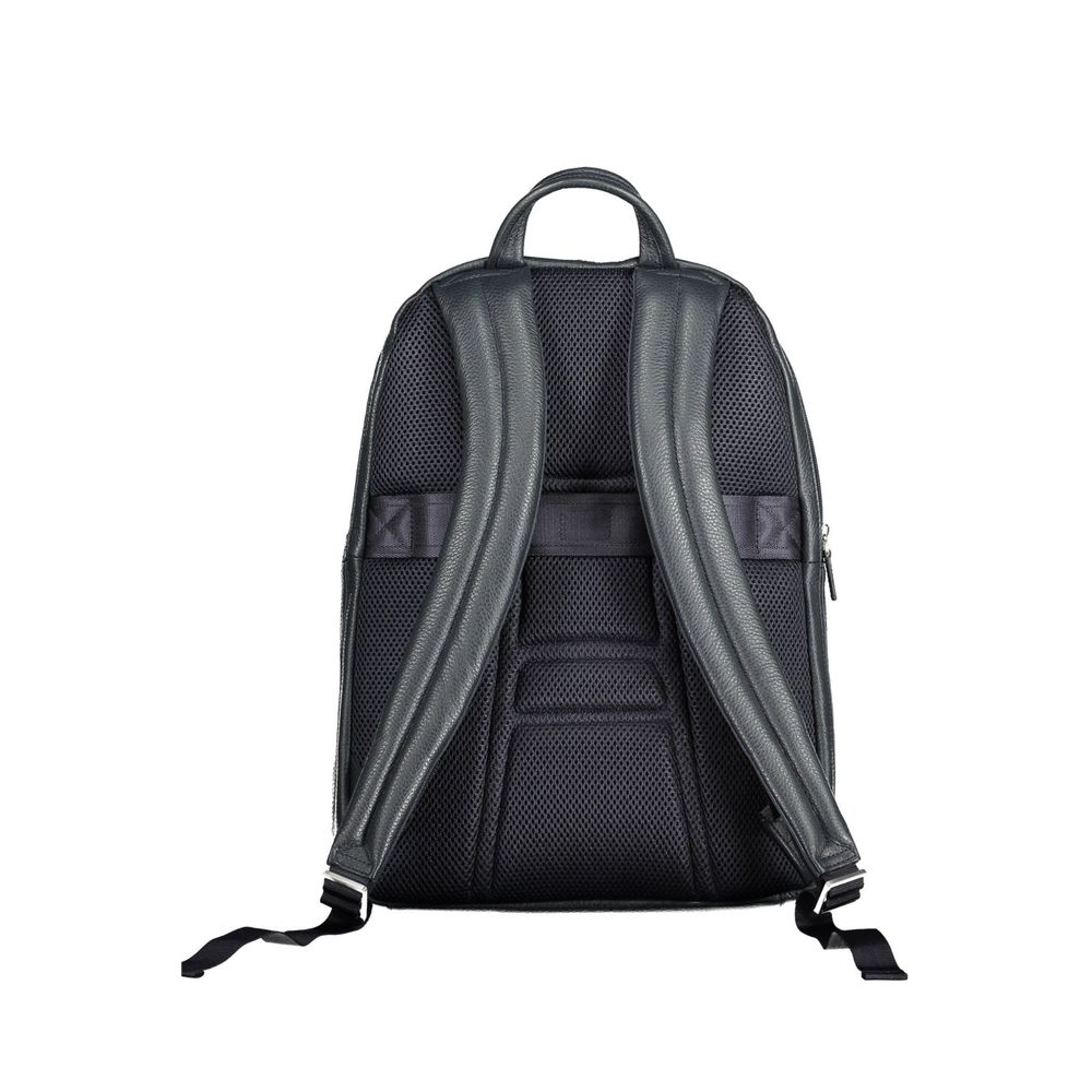 Piquadro Blauer Leder-Rucksack für Männer