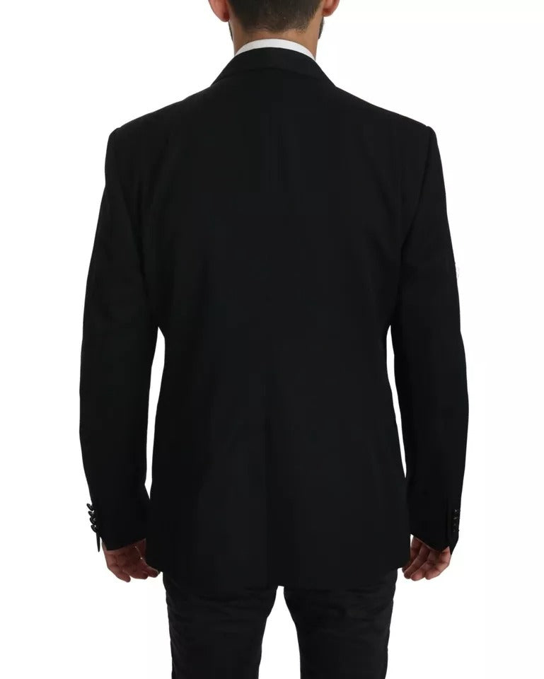 Dolce & Gabbana Schwarzer einreihiger formeller Mantel Blazer