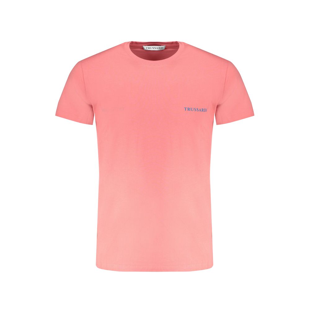 Trussardi Rosa T-Shirt aus Baumwolle