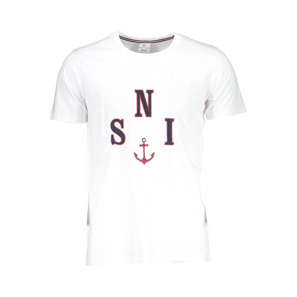 Scuola Nautica T-Shirt aus weißer Baumwolle