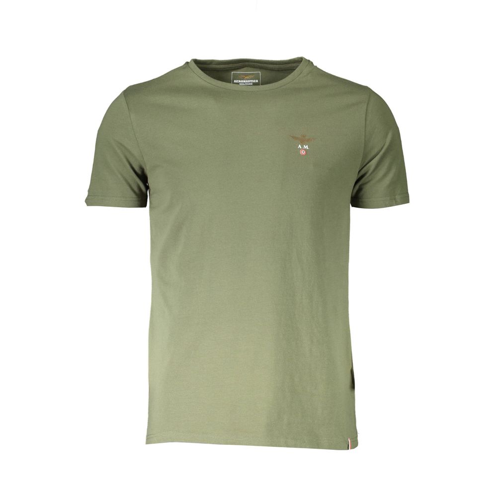 Aeronautica Militare T-Shirt aus grüner Baumwolle