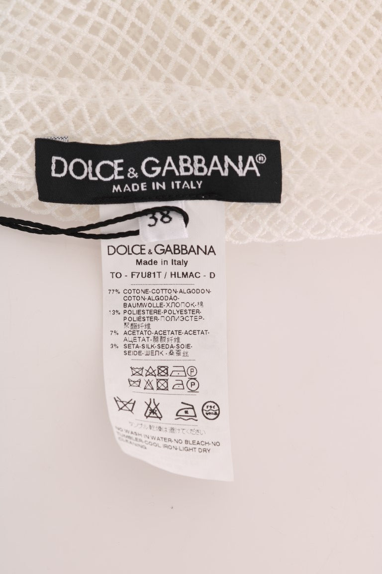 Dolce &amp; Gabbana Sleeveless Sheer Mesh Tank Top