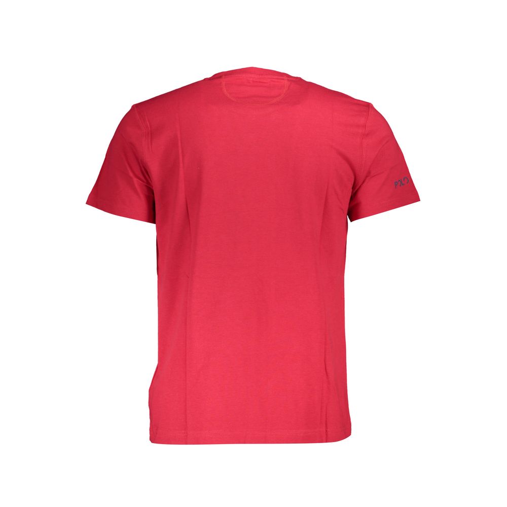 La Martina Rotes Baumwolle Männer T-Shirt