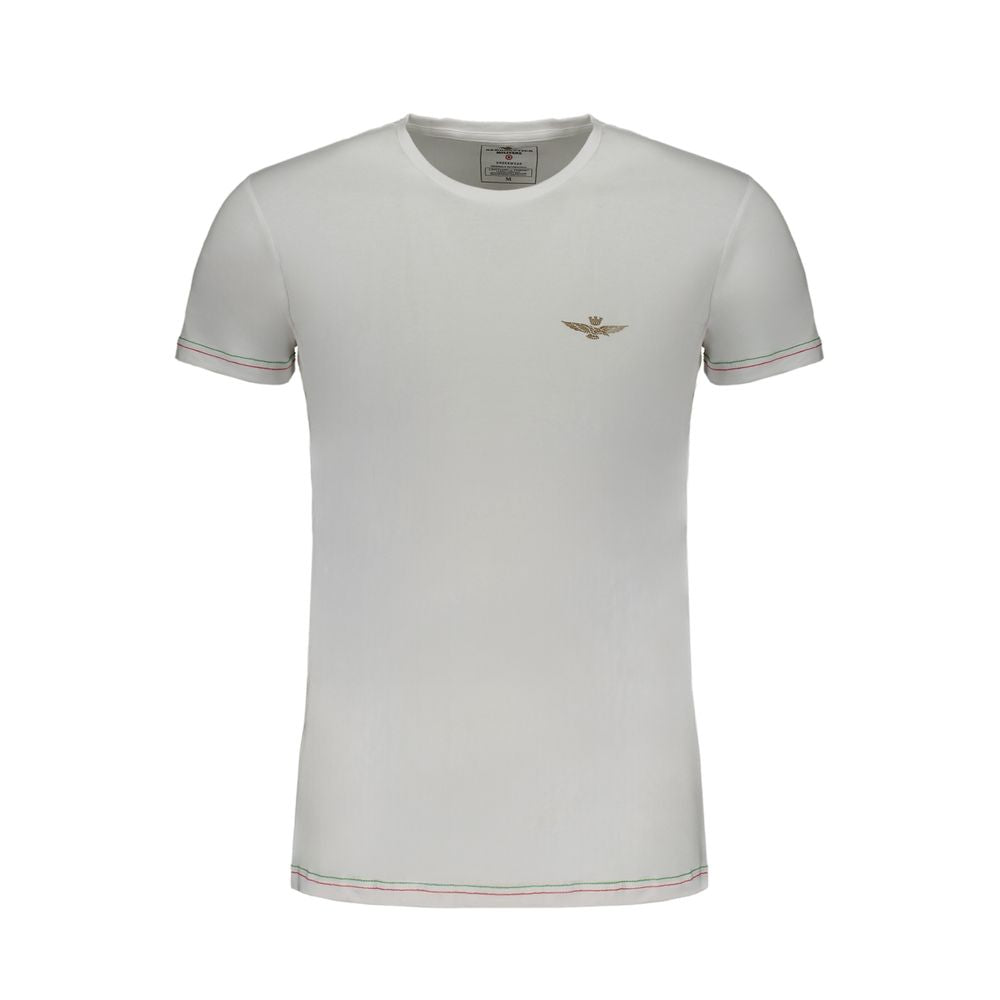 Aeronautica Militare T-Shirt aus weißer Baumwolle