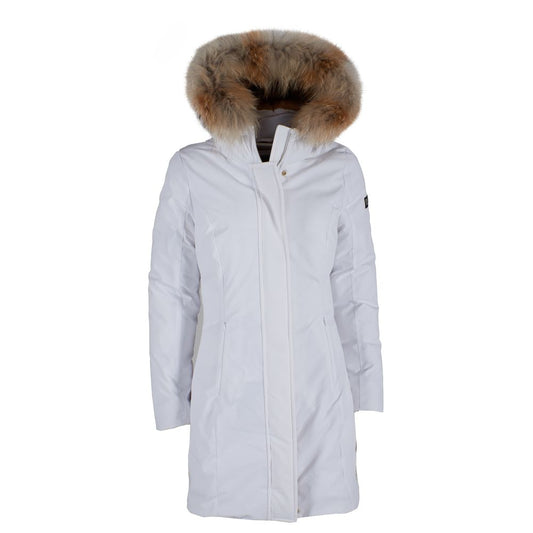 Yes Zee White Nylon Jacket for Women