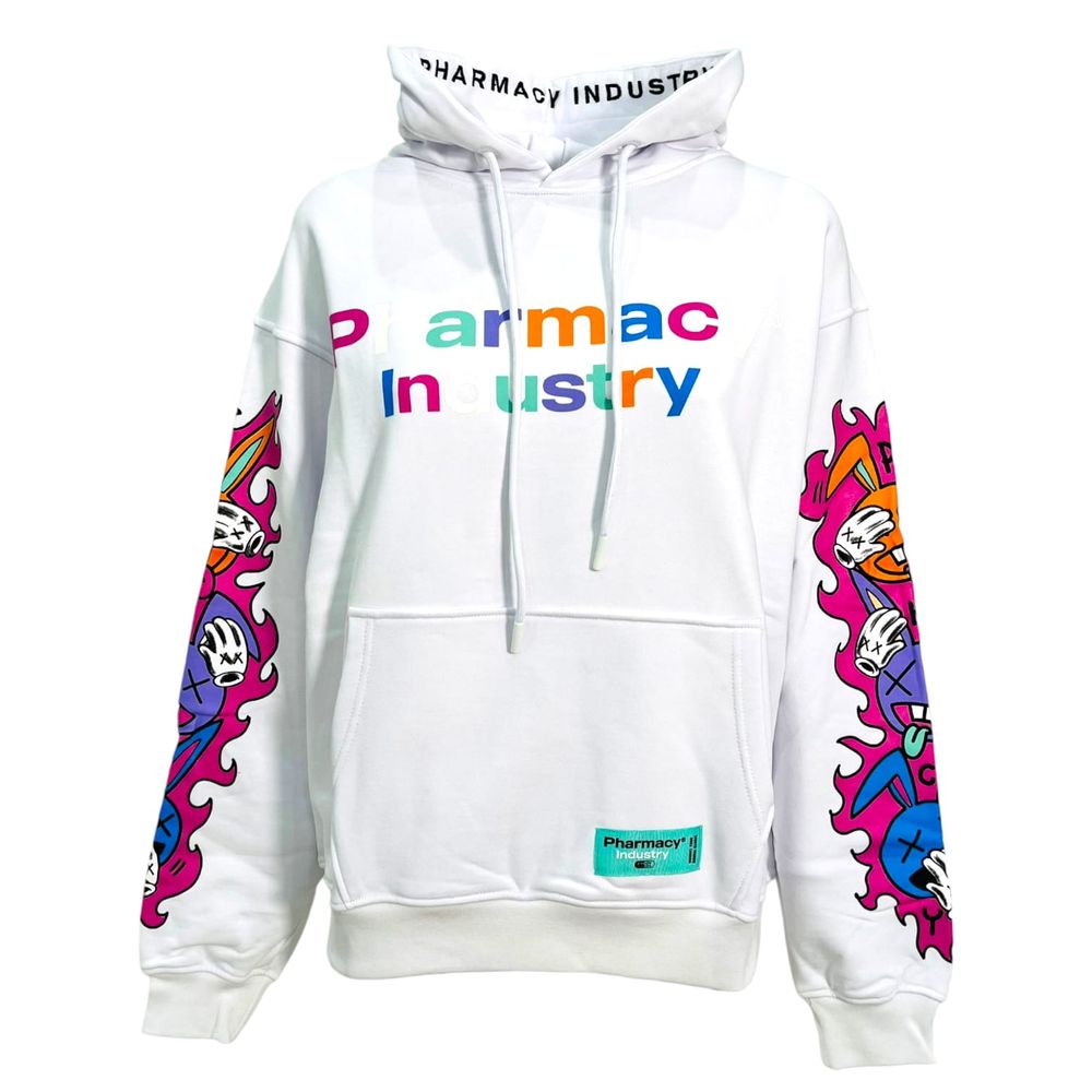 Pharmacy Industry White Cotton Sweatshirt for Women